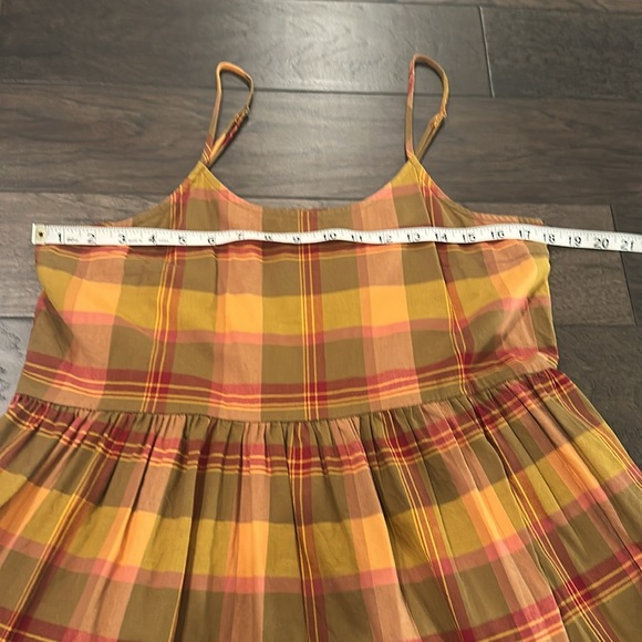 Madewell Plaid Babydoll Dress Sz M - Picture 10 of 11